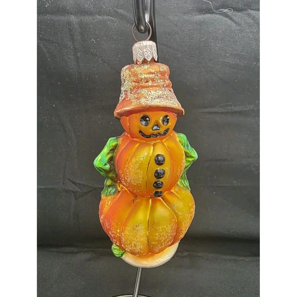 VTG 1999 Christopher Radko Leader of the Patch Jr Pumpkin Halloween Ornament